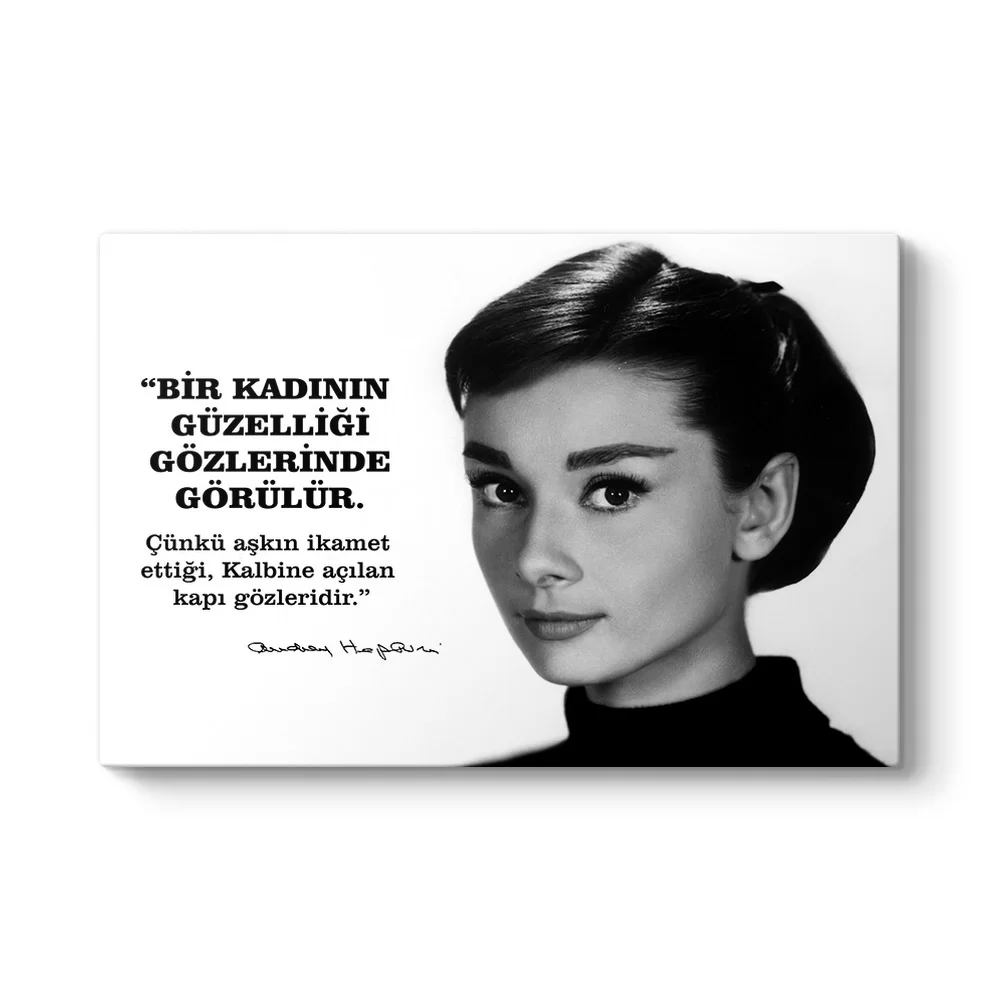 Audrey Hepburn Sözleri Tablosu - Model 1